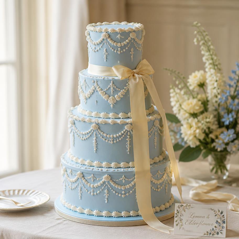Blue Ribbon — Four tiers · Lambeth piping
