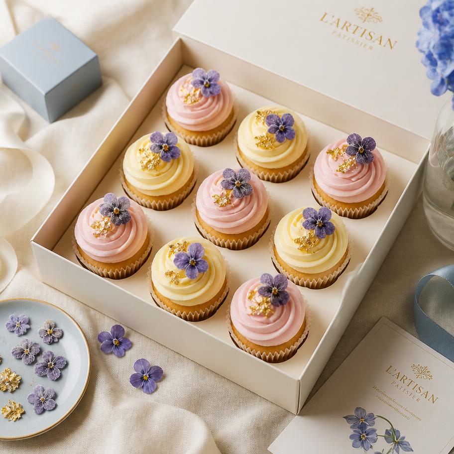 Violet Cream — Cupcakes · box of twelve